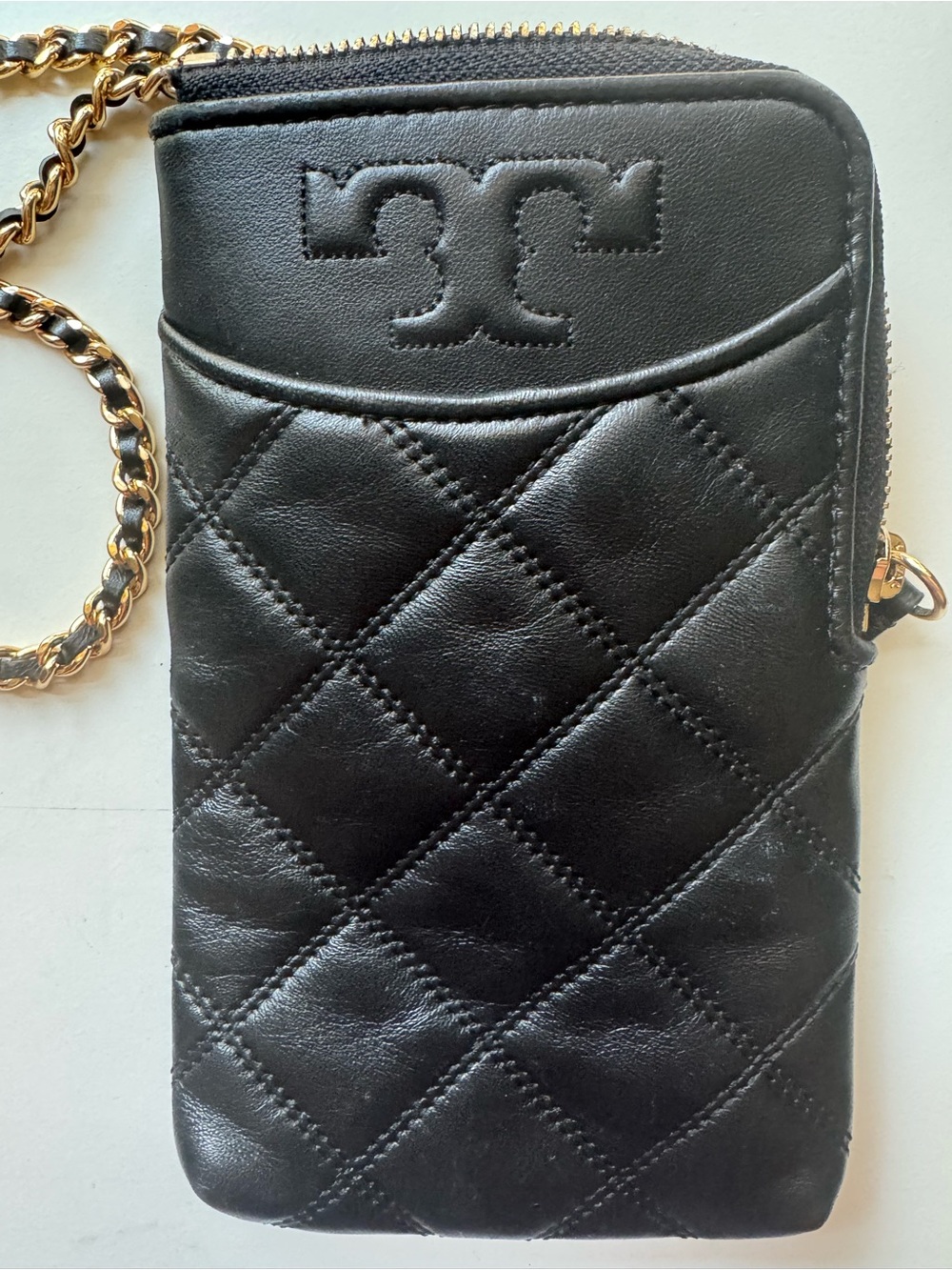 Tory Burch Savannah Quilted Leather Phone Crossbody Bag